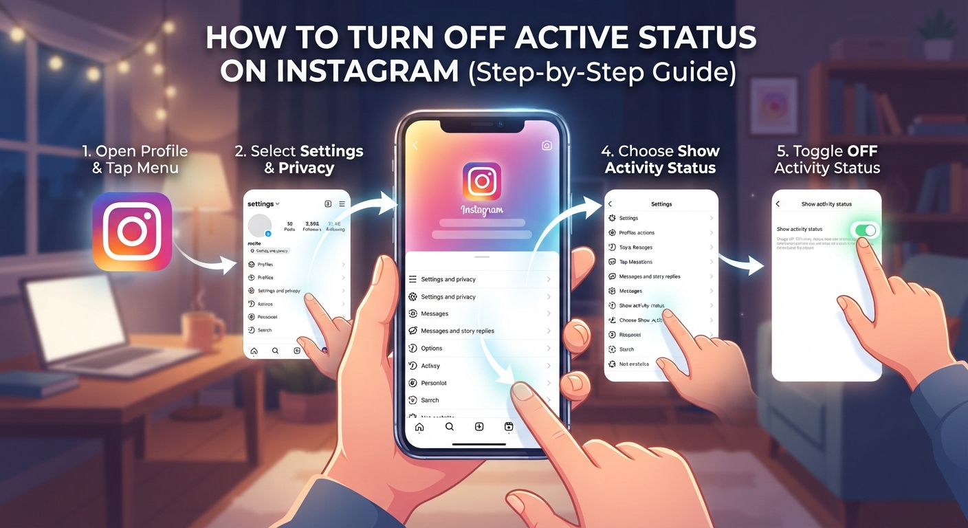 how to turn off active status on Instagram